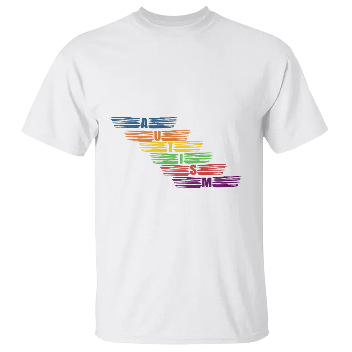 Embrace Autism T Shirt Love Support Spectrum Typography - Wonder Print Shop