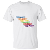 Embrace Autism T Shirt Love Support Spectrum Typography - Wonder Print Shop