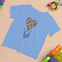 Heart Autism Awareness T Shirt For Kid Spectrum Puzzle Piece Together Love Support - Wonder Print Shop