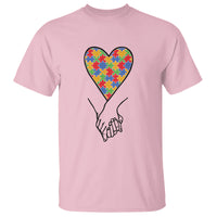 Heart Autism Awareness T Shirt Spectrum Puzzle Piece Together Love Support - Wonder Print Shop