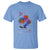 Autism Awareness T Shirt Colorful Sunflower With Bird Spectrum Ribbon - Wonder Print Shop