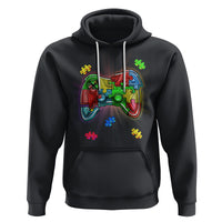 Autism Awareness Gamer Hoodie Video Game Control Puzzle Piece - Wonder Print Shop