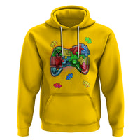 Autism Awareness Gamer Hoodie Video Game Control Puzzle Piece - Wonder Print Shop