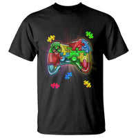 Autism Awareness Gamer T Shirt Video Game Control Puzzle Piece - Wonder Print Shop