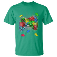 Autism Awareness Gamer T Shirt Video Game Control Puzzle Piece - Wonder Print Shop