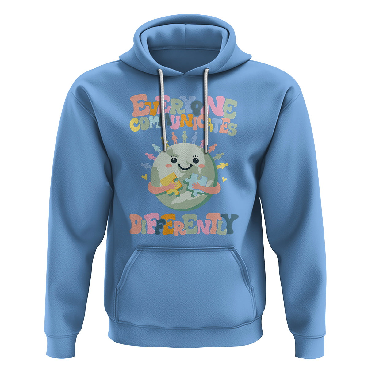 Autism Acceptance Hoodie Everyone Communicates Differently Embrace Autism Be Kind - Wonder Print Shop