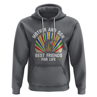 Autism Mom Hoodie Mother And Son Best Friends For Life Retro - Wonder Print Shop