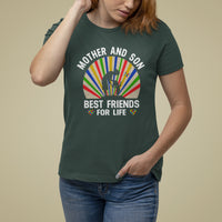 Autism Mom T Shirt For Women Mother And Son Best Friends For Life Retro - Wonder Print Shop