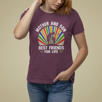 Autism Mom T Shirt For Women Mother And Son Best Friends For Life Retro - Wonder Print Shop