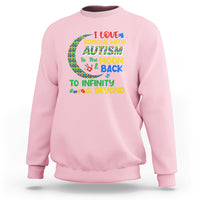 Embrace Autism Sweatshirt I Love Some With Autism To The Moon And Back To Infinity And Beyond Puzzle - Wonder Print Shop