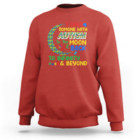 Embrace Autism Sweatshirt I Love Some With Autism To The Moon And Back To Infinity And Beyond Puzzle - Wonder Print Shop