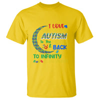 Embrace Autism T Shirt I Love Some With Autism To The Moon And Back To Infinity And Beyond Puzzle - Wonder Print Shop