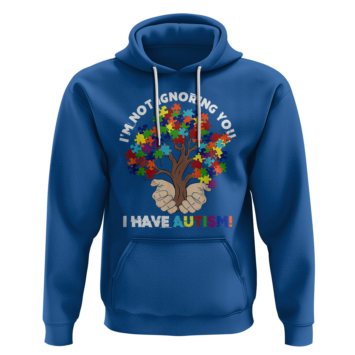 I'm Not Ignoring You I Have Autism Hoodie Puzzle Tree - Wonder Print Shop