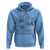 Autism Awareness Hoodie In April We Wear Blue Rainbow Retro Groovy - Wonder Print Shop