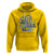 Autism Awareness Hoodie In April We Wear Blue Rainbow Retro Groovy - Wonder Print Shop