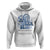 Autism Awareness Hoodie In April We Wear Blue Rainbow Retro Groovy - Wonder Print Shop