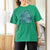 Autism Awareness T Shirt For Women In April We Wear Blue Rainbow Retro Groovy - Wonder Print Shop