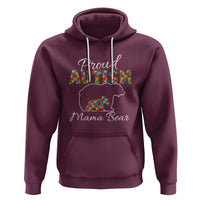 Proud Autism Mom Hoodie Mama Bear - Wonder Print Shop