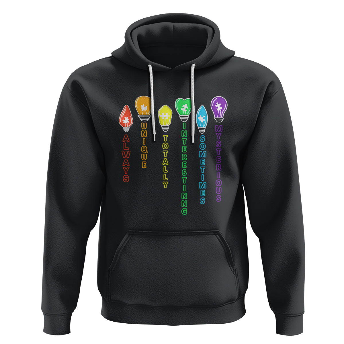 Autism Definition Hoodie Always Unique Totally Interesting Sometimes Mysterious - Wonder Print Shop