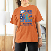 Autism Awareness T Shirt For Women In April We Wear Blue Accept Understand Love - Wonder Print Shop