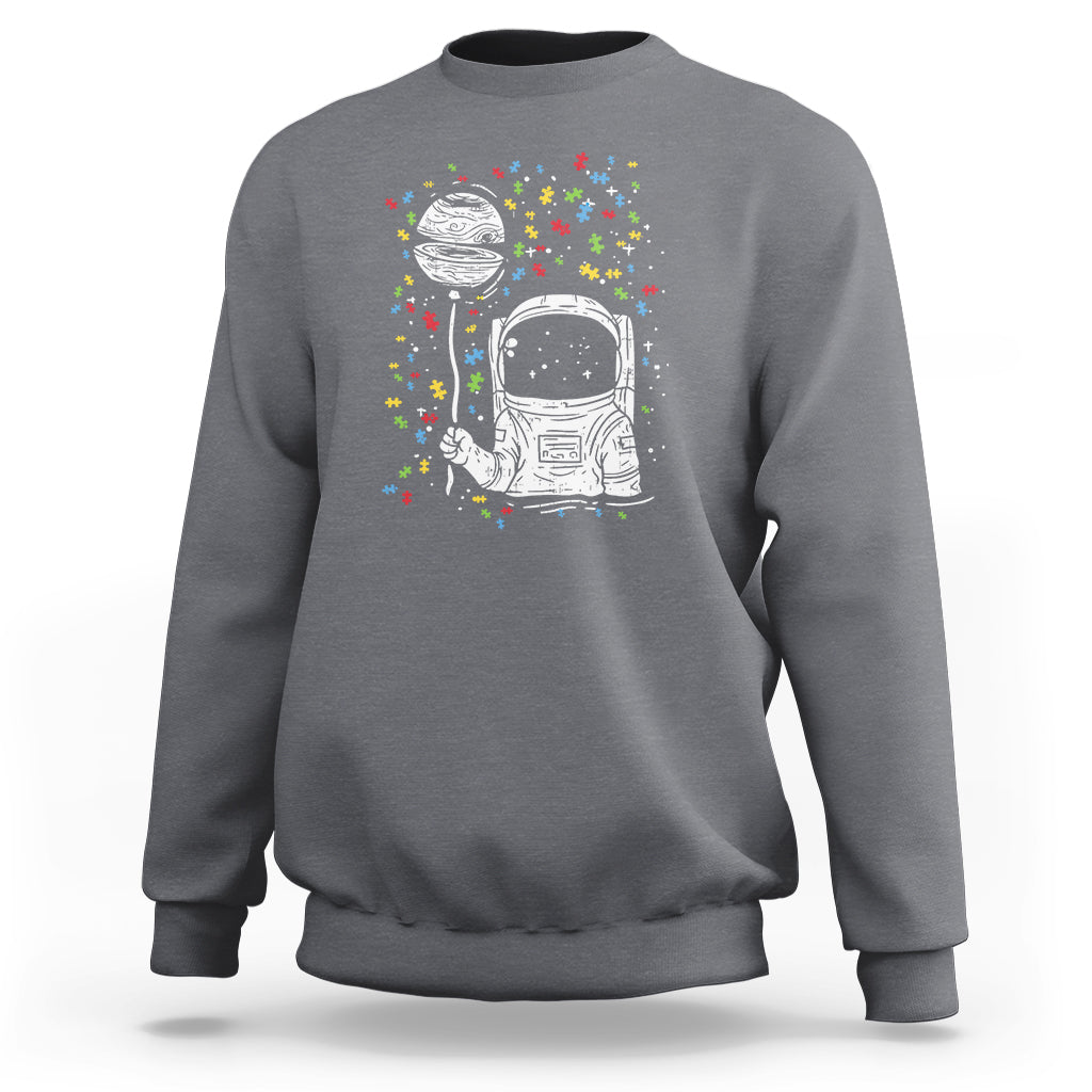 Astronaut Autism Sweatshirt - Wonder Print Shop