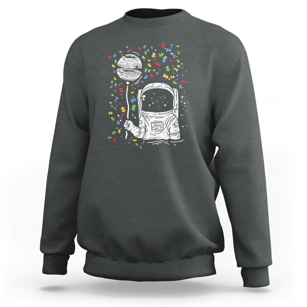 Astronaut Autism Sweatshirt - Wonder Print Shop