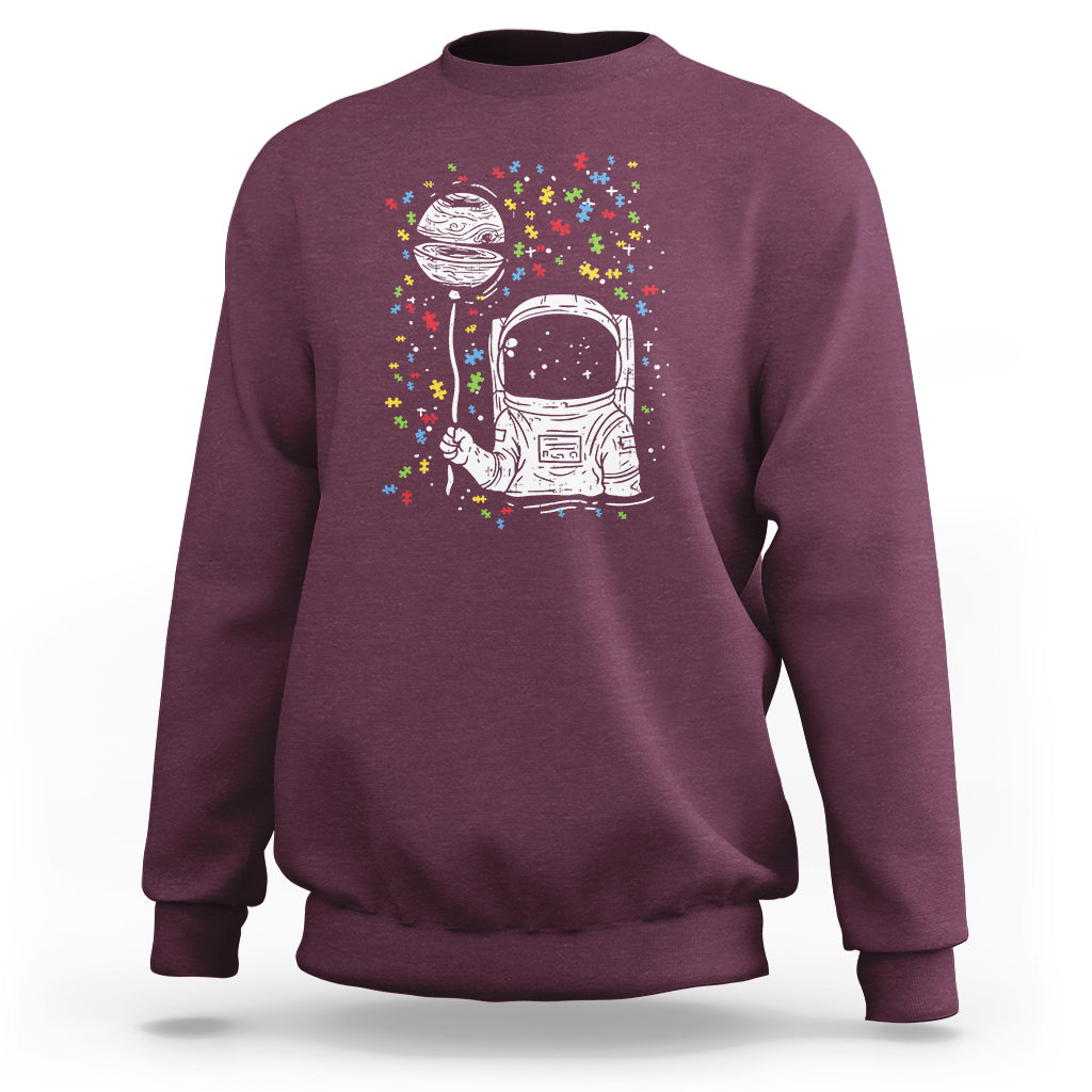 Astronaut Autism Sweatshirt - Wonder Print Shop