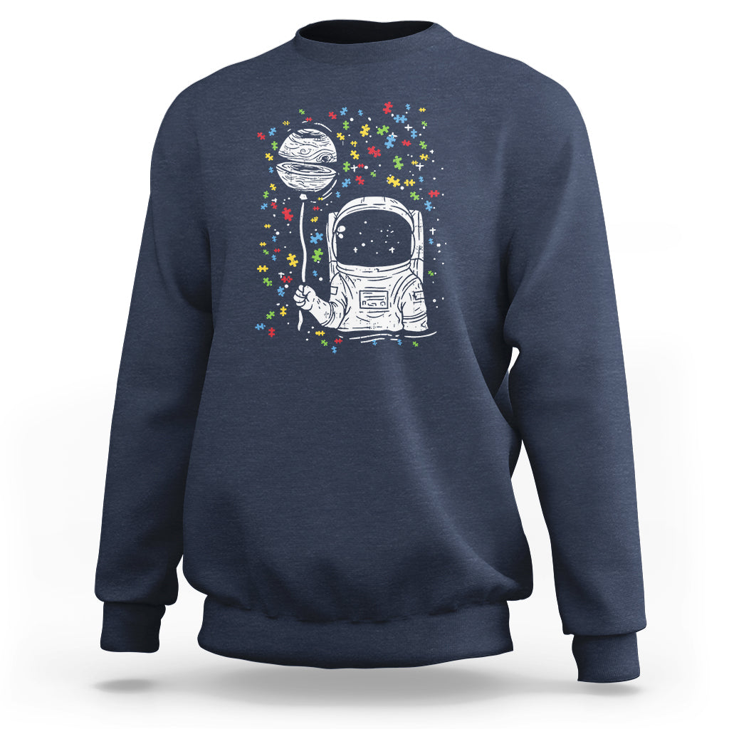 Astronaut Autism Sweatshirt - Wonder Print Shop