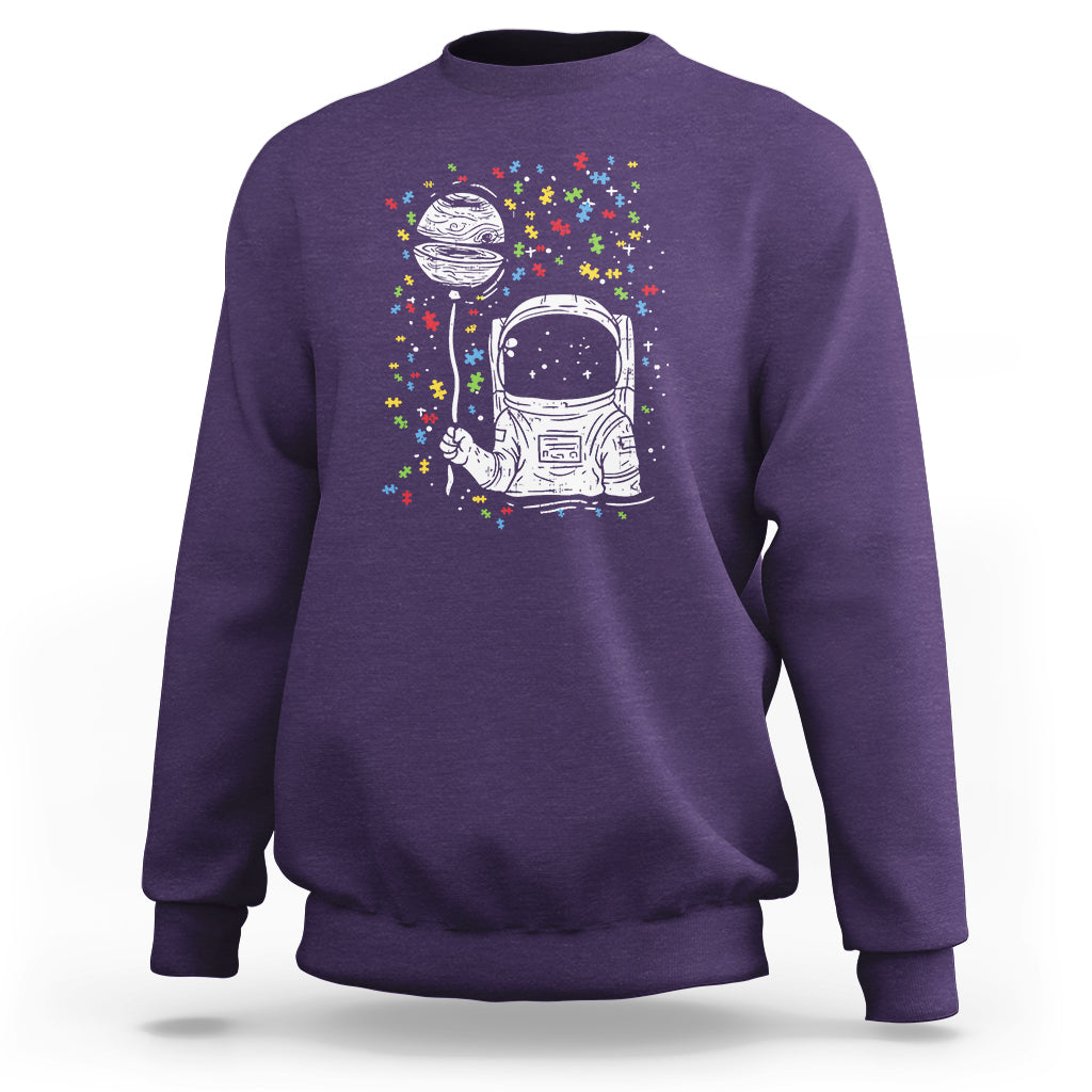Astronaut Autism Sweatshirt - Wonder Print Shop