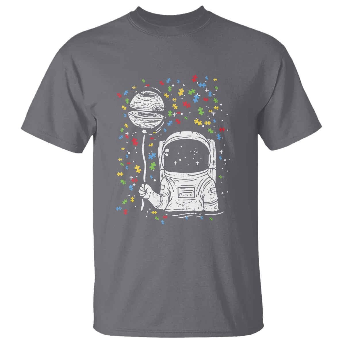 Astronaut Autism T Shirt - Wonder Print Shop