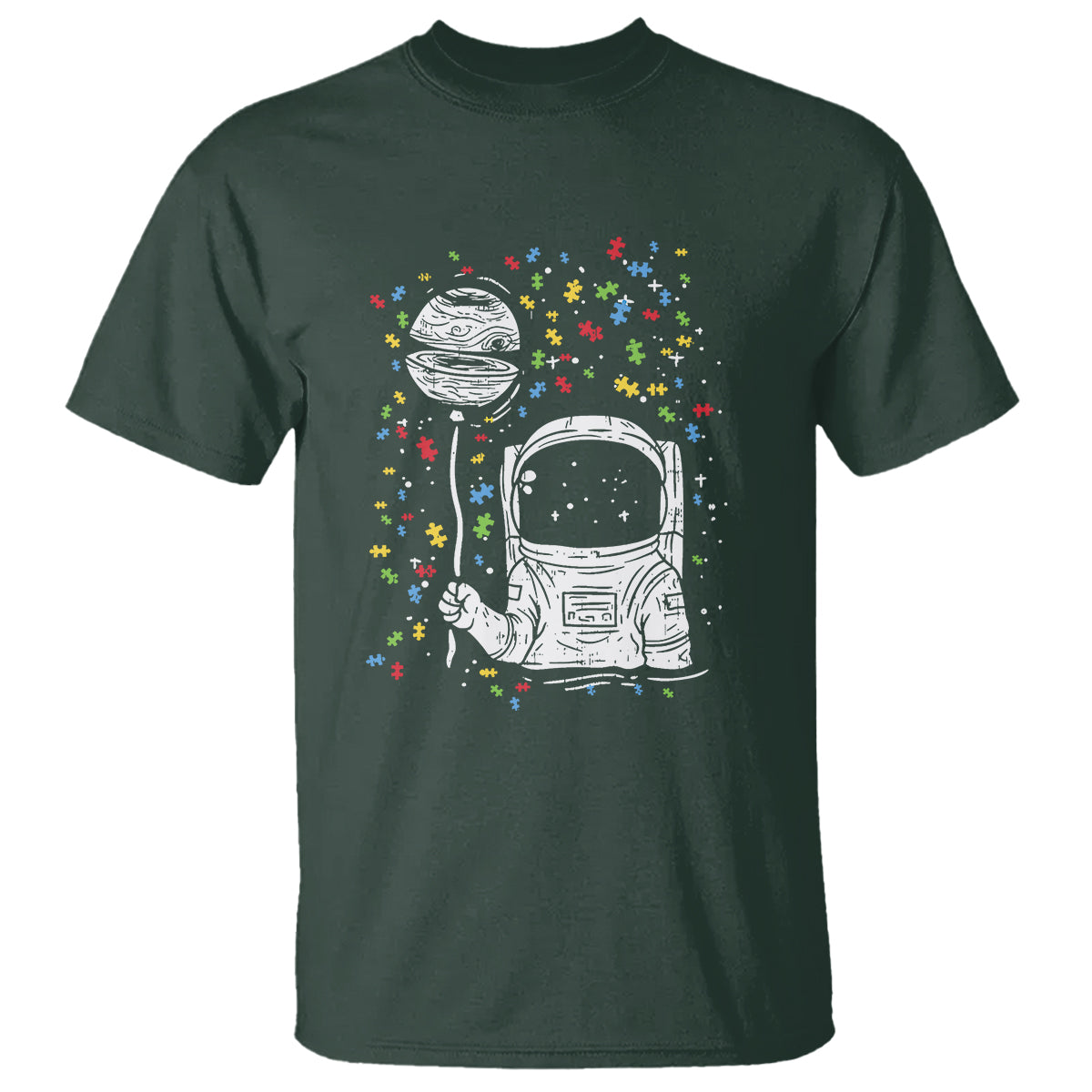 Astronaut Autism T Shirt - Wonder Print Shop