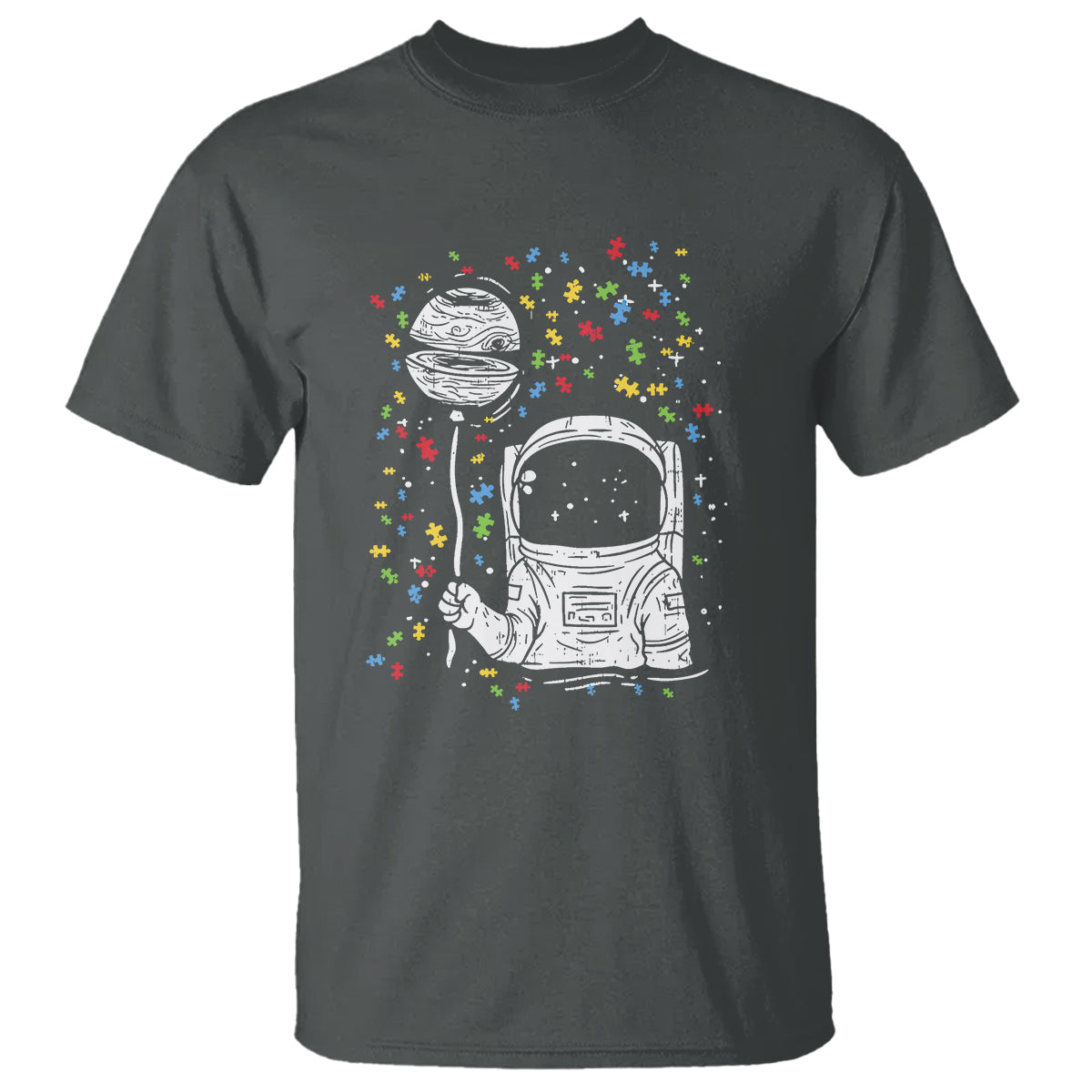 Astronaut Autism T Shirt - Wonder Print Shop
