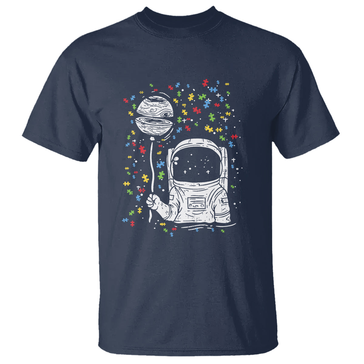 Astronaut Autism T Shirt - Wonder Print Shop