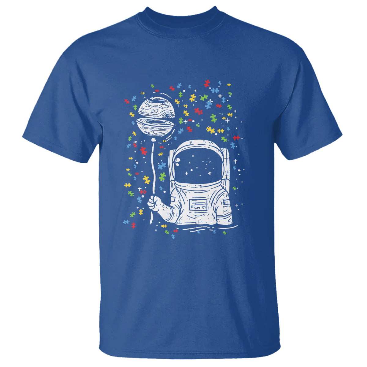 Astronaut Autism T Shirt - Wonder Print Shop