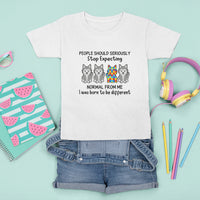 Cute Dog Autism T Shirt For Kid People Should Seriously Stop Expecting I Was Born To Be Different - Wonder Print Shop