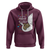 Elephant Autism Hoodie What Makes You Different Is What Makes You Beautiful Puzzle Pieces - Wonder Print Shop