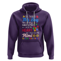 Autism Grandma Hoodie This Boy Will Always Have A Piece Of My Heart He Calls Me Mimi Autism Awareness - Wonder Print Shop