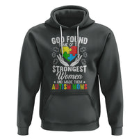 Autism Mom Hoodie God Found Some Of The Strongest Women - Wonder Print Shop
