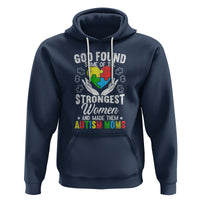 Autism Mom Hoodie God Found Some Of The Strongest Women - Wonder Print Shop