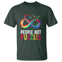 Autism Acceptance T Shirt People Not Puzzles Spectrum Infinity - Wonder Print Shop