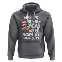 Proud Autism Hoodie Why Fit In When You Were Born To Stand Out - Wonder Print Shop
