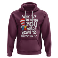 Proud Autism Hoodie Why Fit In When You Were Born To Stand Out - Wonder Print Shop