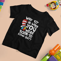 Proud Autism T Shirt For Kid Why Fit In When You Were Born To Stand Out - Wonder Print Shop