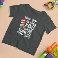 Proud Autism T Shirt For Kid Why Fit In When You Were Born To Stand Out - Wonder Print Shop