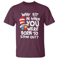 Proud Autism T Shirt Why Fit In When You Were Born To Stand Out - Wonder Print Shop