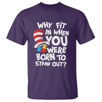 Proud Autism T Shirt Why Fit In When You Were Born To Stand Out - Wonder Print Shop