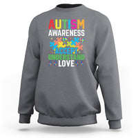 Autism Awareness Sweatshirt Accept Understand Love Spectrum Blue Ribbon - Wonder Print Shop