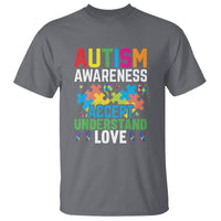 Autism Awareness T Shirt Accept Understand Love Spectrum Blue Ribbon - Wonder Print Shop