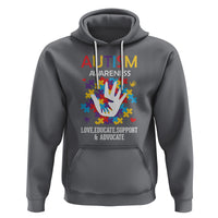Autism Awareness Hoodie Love Educate Support Advocate - Wonder Print Shop