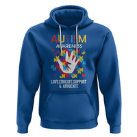Autism Awareness Hoodie Love Educate Support Advocate - Wonder Print Shop